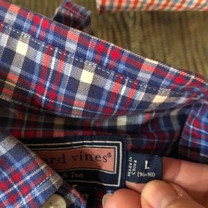 Long sleeve cotton boys dress shirt